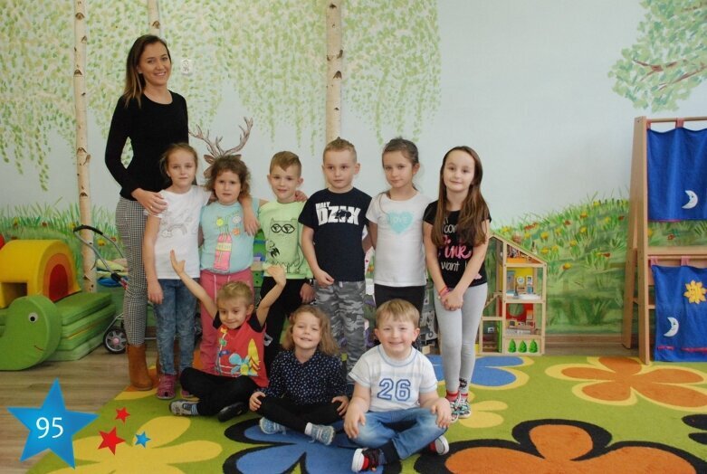  95. Grupa przedszkolna w Szkole Podstawowej w Pszczonowie.  
