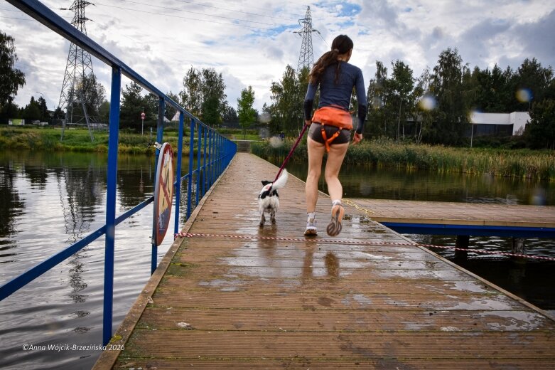  K9B nad Zalewem Zadębie. Człowiek i pies na jednej trasie 